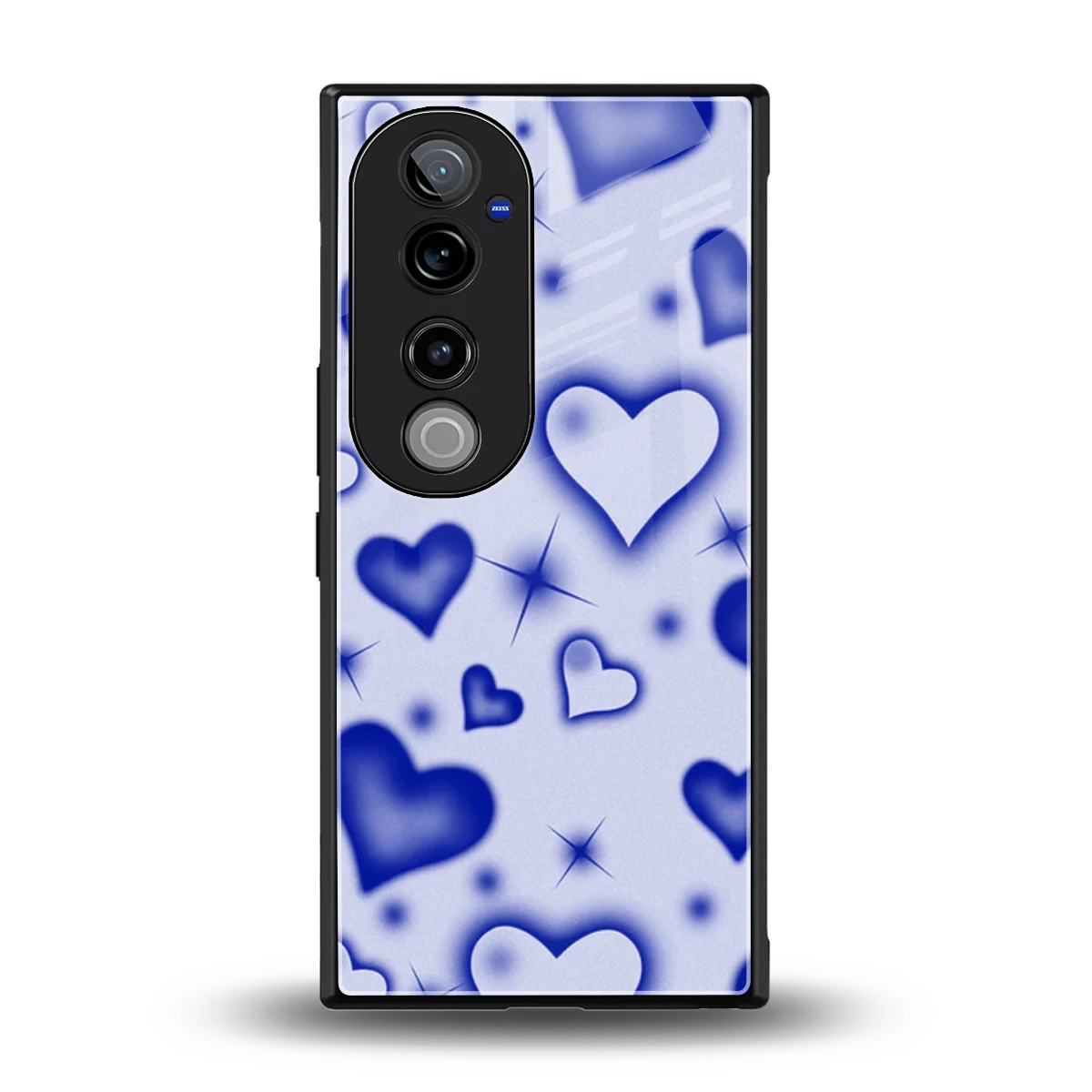 Celestial Hearts back phone cover | glass case for vivo v40 pro
