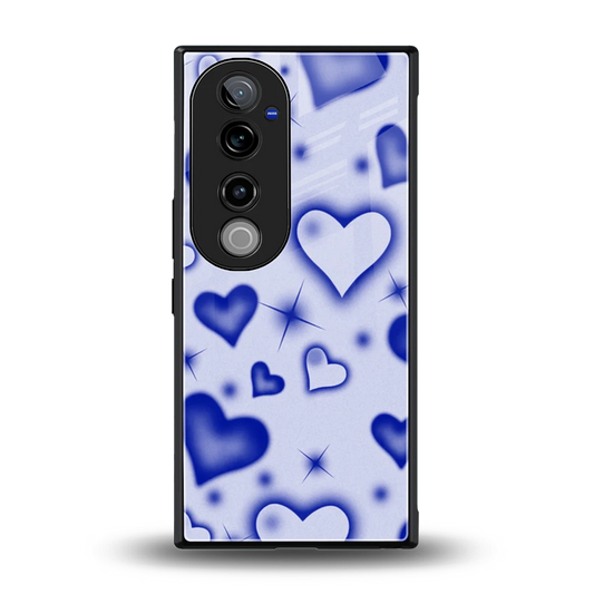 Celestial Hearts back phone cover | glass case for vivo v40 pro