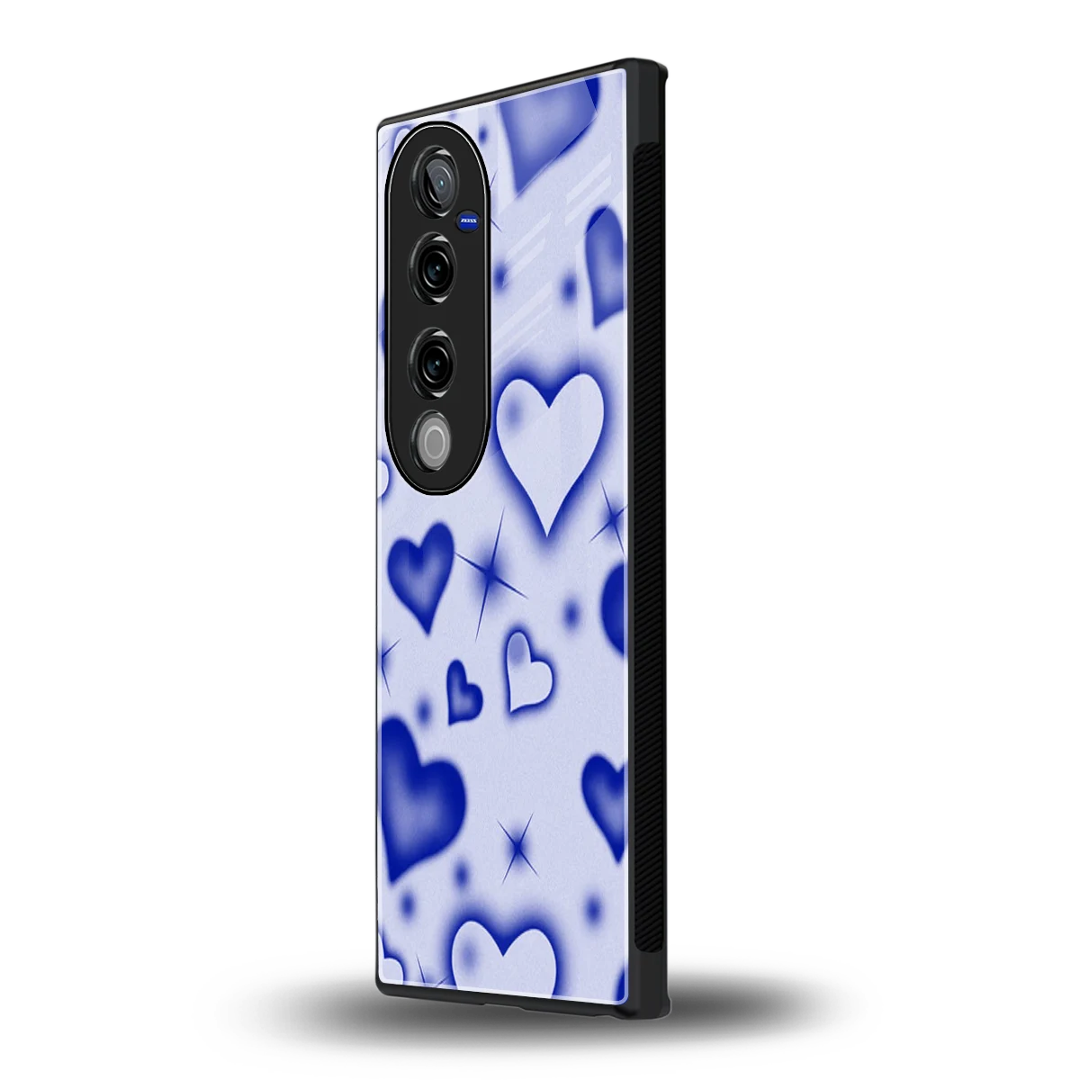 Celestial Hearts vivo v40 pro mobile cover | shockproof glass phone case