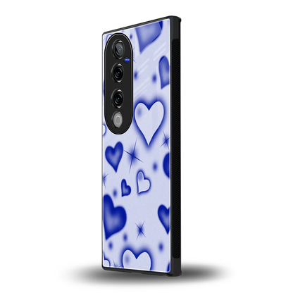 Celestial Hearts vivo v40 pro mobile cover | shockproof glass phone case