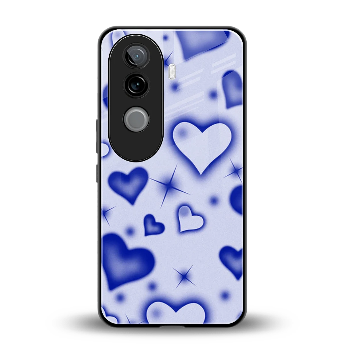 Celestial Hearts back phone cover | glass case for vivo v40e