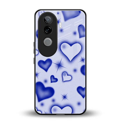 Celestial Hearts back phone cover | glass case for vivo v40e