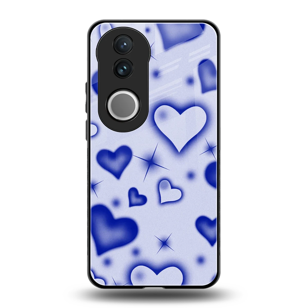Celestial Hearts back phone cover | glass case for vivo v50
