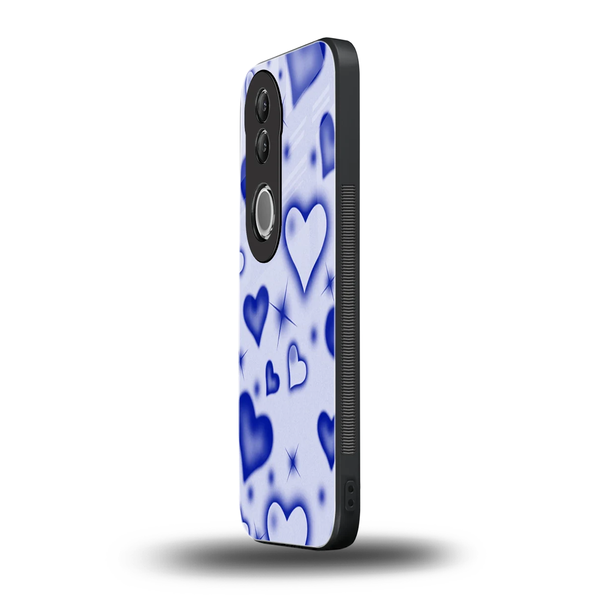 Celestial Hearts vivo v50 mobile cover | shockproof glass phone case