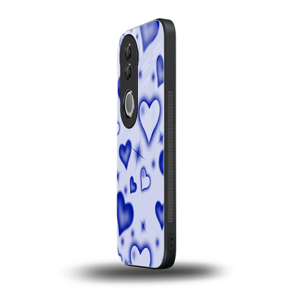 Celestial Hearts vivo v50 mobile cover | shockproof glass phone case