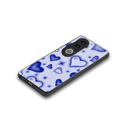 Celestial Hearts stylish phone case for vivo v50 | glossy glass and slim fit