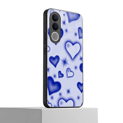 Celestial Hearts vivo v70 fe mobile cover | shockproof glass phone case