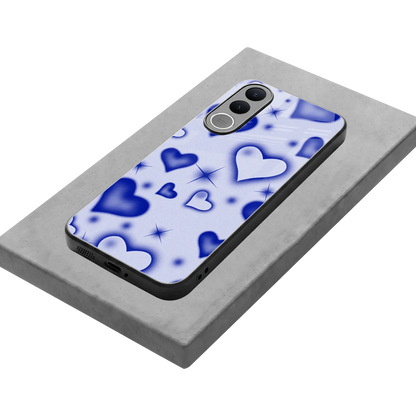 Celestial Hearts stylish phone case for vivo v70 fe | glossy glass and slim fit