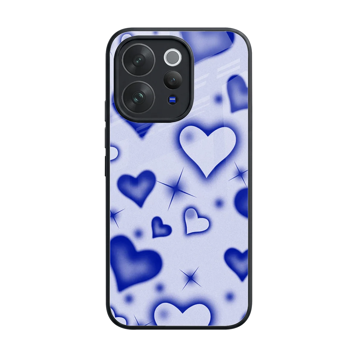 Celestial Hearts back phone cover | glass case for vivo v70 elite