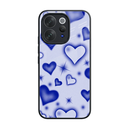 Celestial Hearts back phone cover | glass case for vivo v70 elite