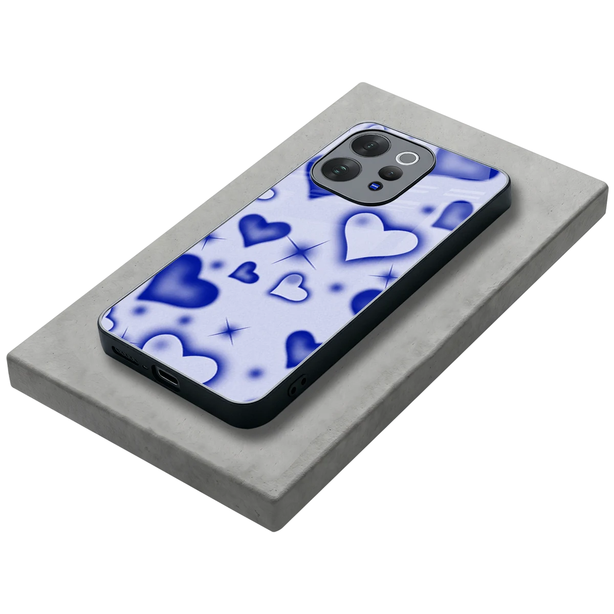 Celestial Hearts stylish phone case for vivo v70 elite | glossy glass and slim fit