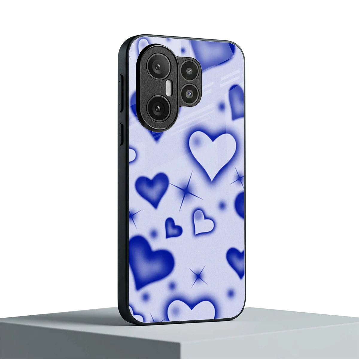 Celestial Hearts vivo x200 fe mobile cover | shockproof glass phone case