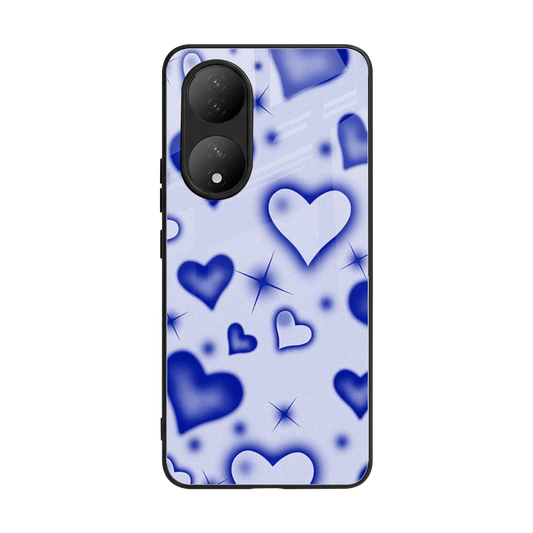 Celestial Hearts back phone cover | glass case for Vivo-y100