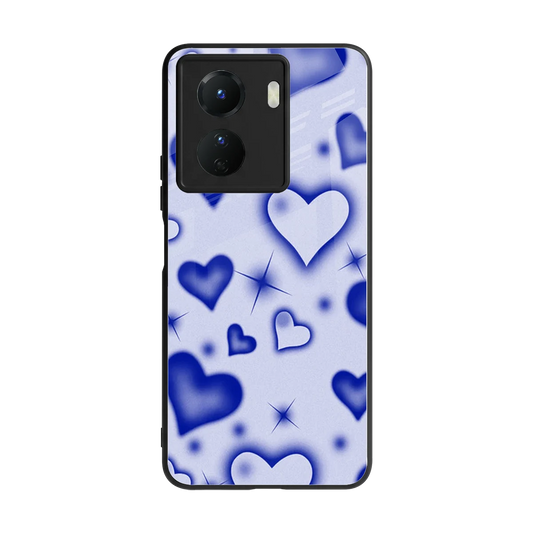 Celestial Hearts back phone cover | glass case for vivo y16