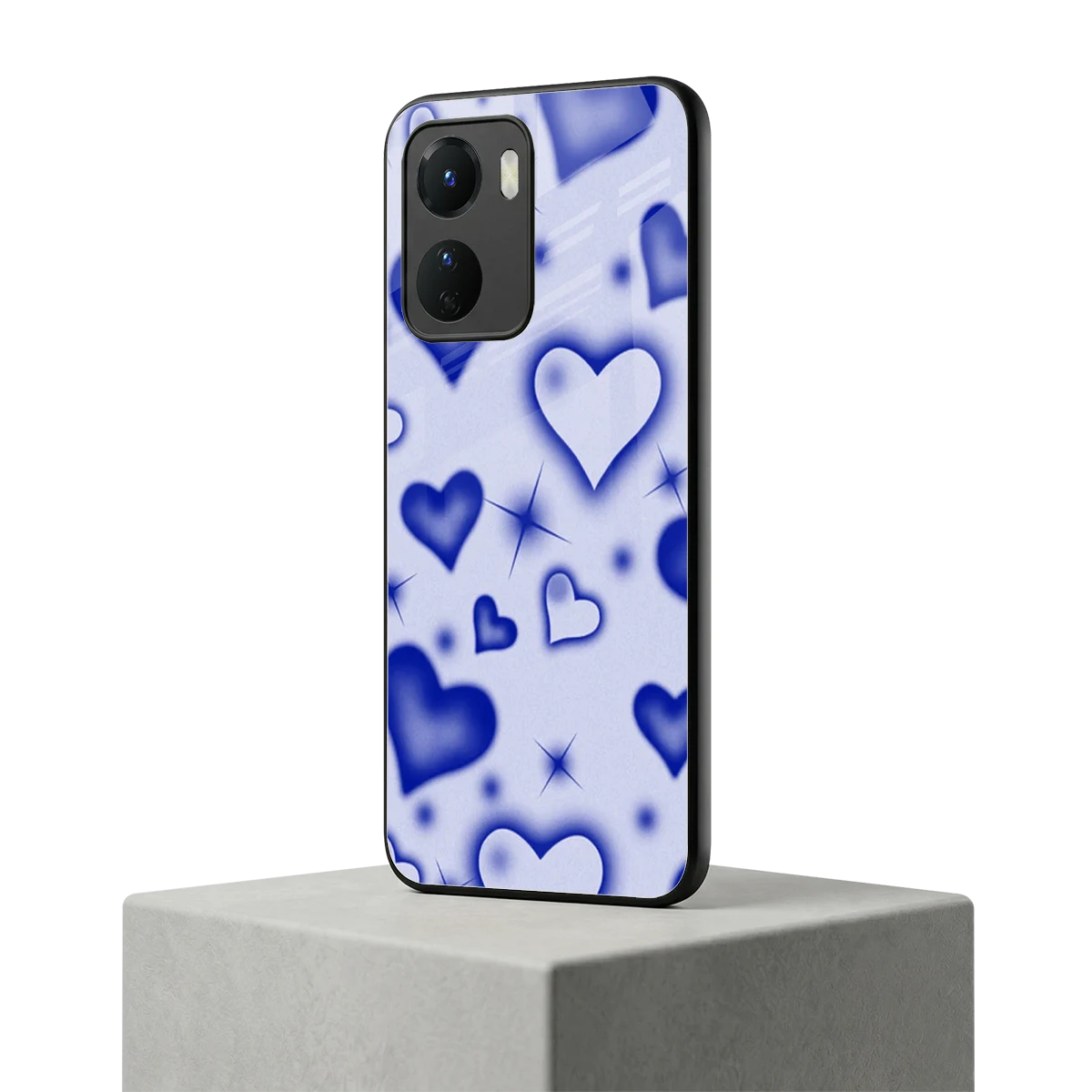 Celestial Hearts vivo y16 mobile cover | shockproof glass phone case