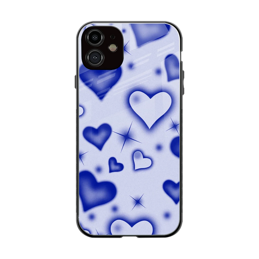 Celestial Hearts back phone cover | glass case for iphone 12