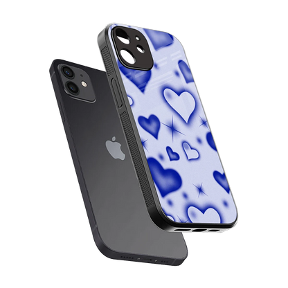 Celestial Hearts sleek iphone 11 cover with tempered glass back and TPU edges
