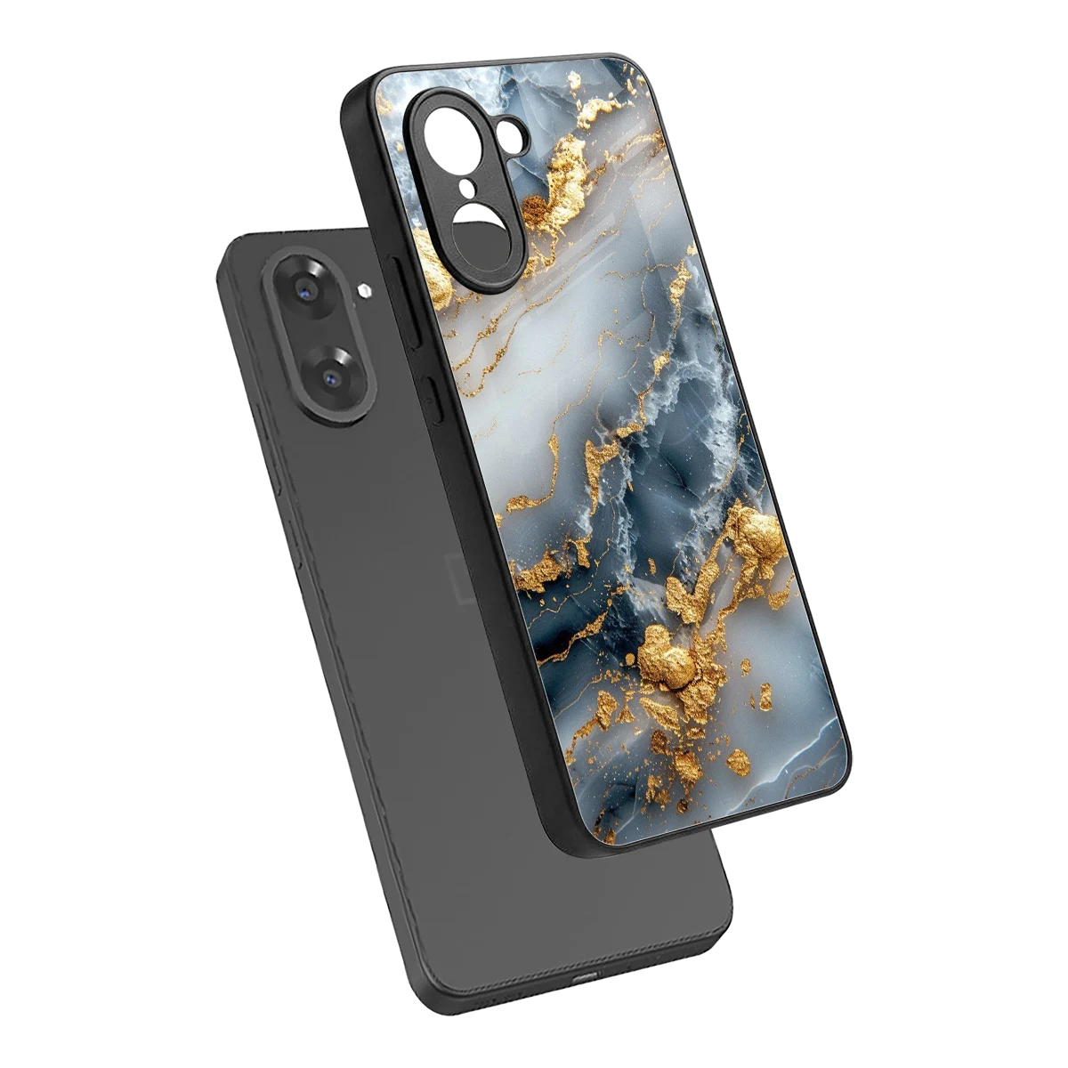 Celestial Marble sleek oneplus nord ce5 5g cover with tempered glass back and TPU edges