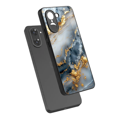 Celestial Marble sleek oneplus nord ce5 5g cover with tempered glass back and TPU edges