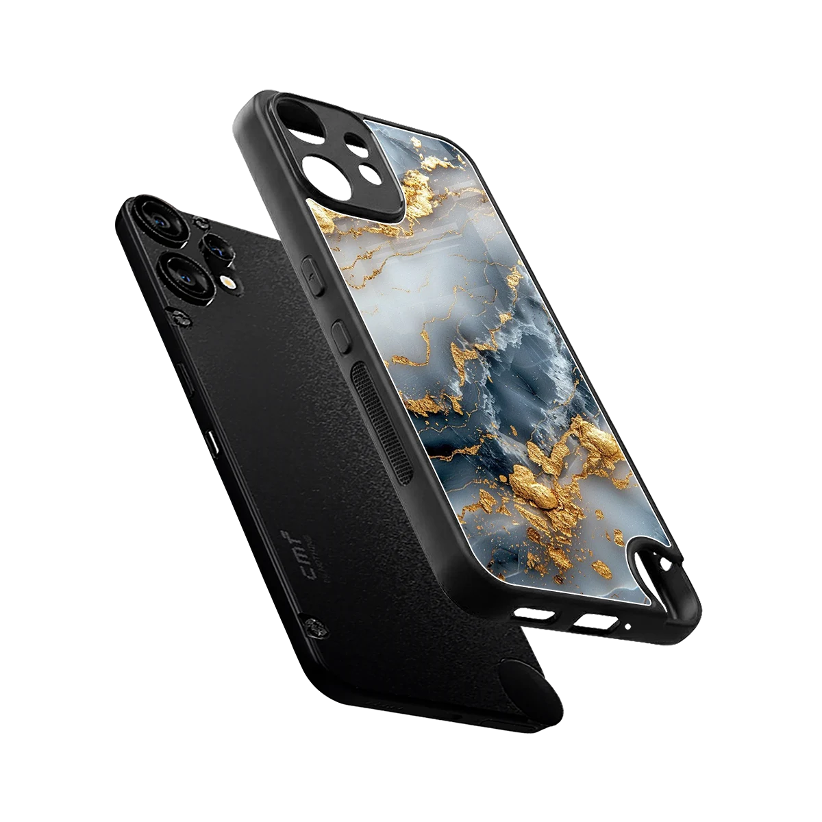 Celestial Marble sleek cmf nothing phone 2 pro cover with tempered glass back and TPU edges