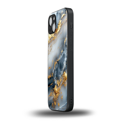 Celestial Marble iphone 15 mobile cover | shockproof glass phone case