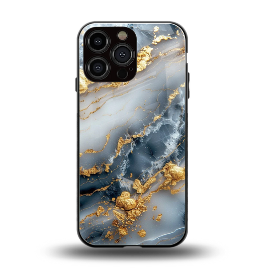 Celestial Marble back phone cover | glass case for iphone 16 pro max
