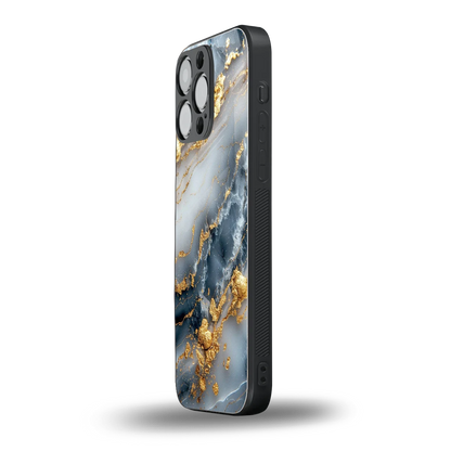 Celestial Marble iphone 16 pro max mobile cover | shockproof glass phone case
