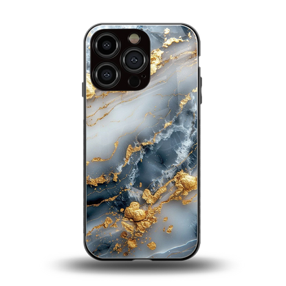 Celestial Marble back phone cover | glass case for iphone 16 pro