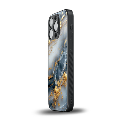 Celestial Marble iphone 16 pro mobile cover | shockproof glass phone case