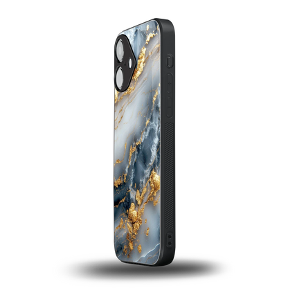 Celestial Marble iPhone 16 mobile cover | shockproof glass phone case
