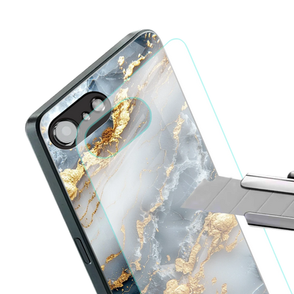 Celestial Marble stylish phone case for iphone 16e | glossy glass and slim fit