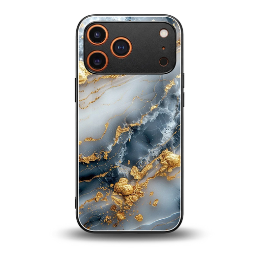 Celestial Marble back phone cover | glass case for iphone 17 pro max