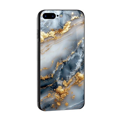 Celestial Marble sleek iphone 8 plus cover with tempered glass back and TPU edges