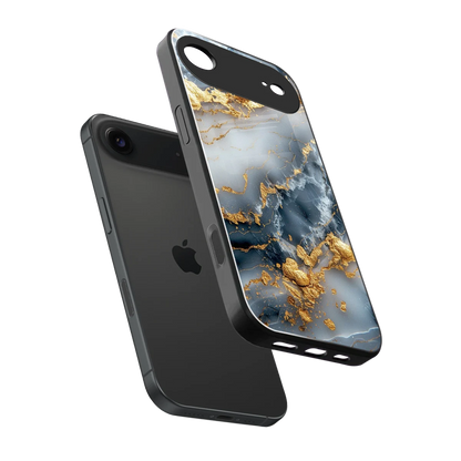 Celestial Marble sleek iphone air cover with tempered glass back and TPU edges