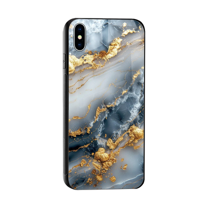 Celestial Marble sleek iphone xs max cover with tempered glass back and TPU edges