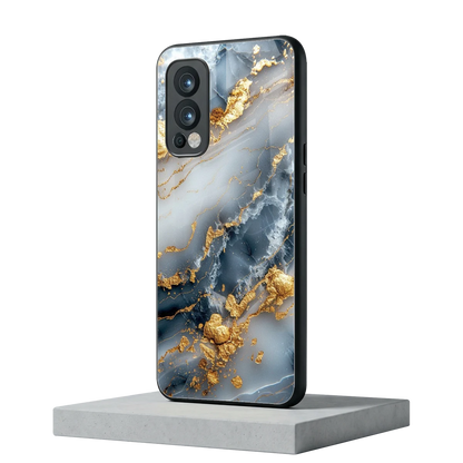 Celestial Marble oneplus nord 2 mobile cover | shockproof glass phone case
