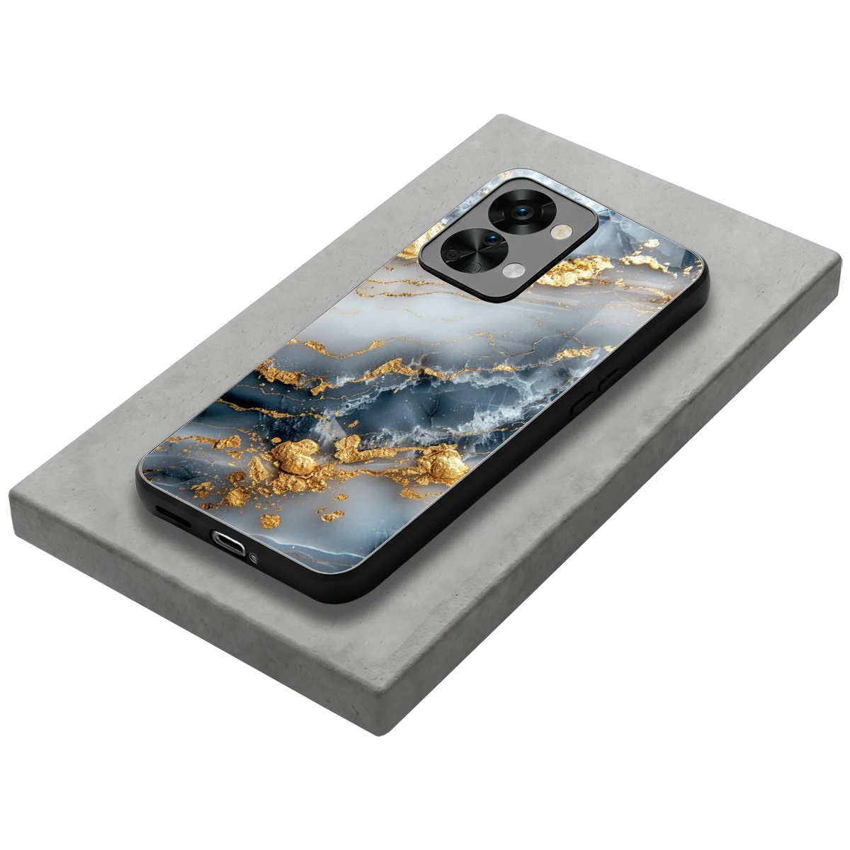 Celestial Marble stylish phone case for oneplus nord 2t | glossy glass and slim fit