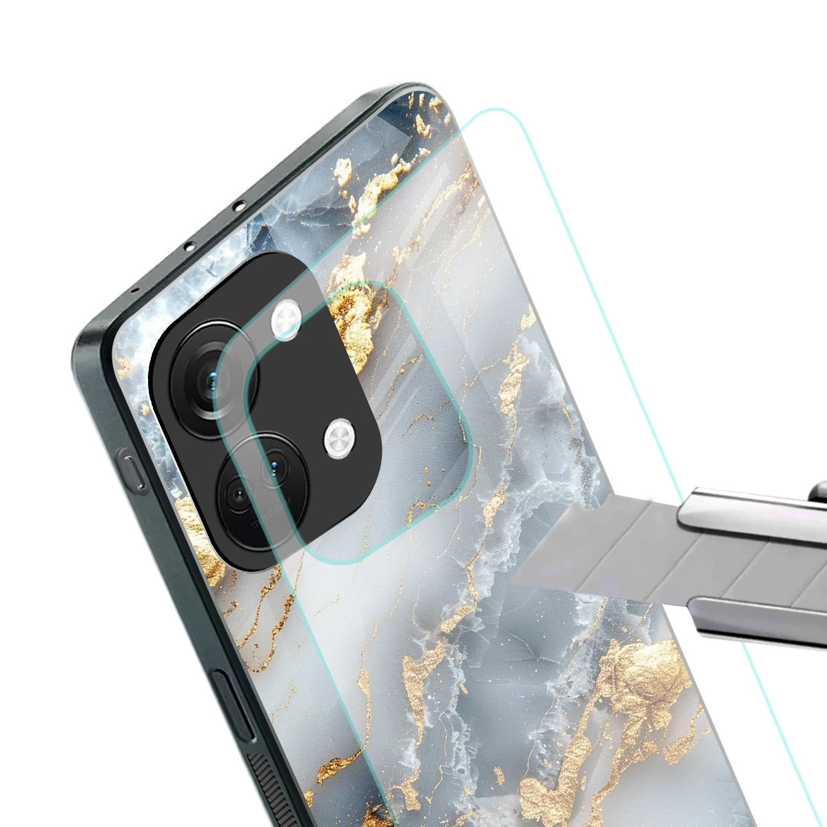 Celestial Marble stylish phone case for oneplus nord 3 | glossy glass and slim fit