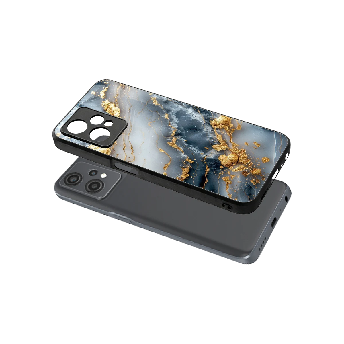 Celestial Marble sleek oneplus nord ce 2 lite cover with tempered glass back and TPU edges