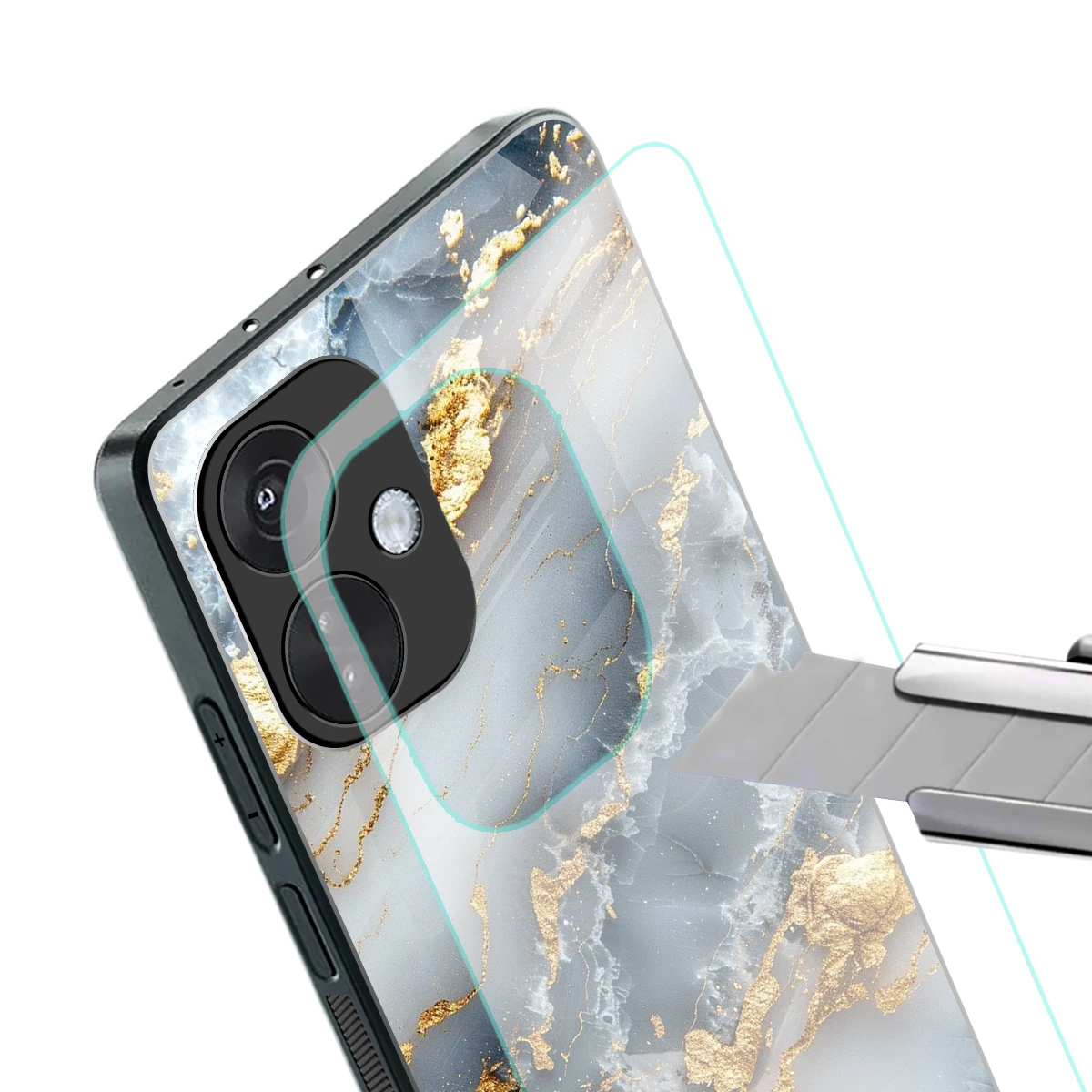 Celestial Marble stylish phone case for oneplus nord ce 3 | glossy glass and slim fit