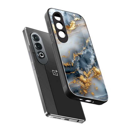 Celestial Marble sleek oneplus nord ce 4 cover with tempered glass back and TPU edges