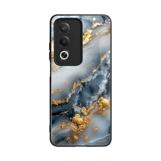 Celestial Marble back phone cover | glass case for oppo a3 pro