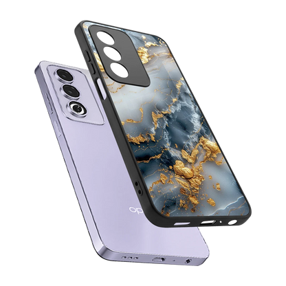 Celestial Marble sleek oppo a3 pro cover with tempered glass back and TPU edges