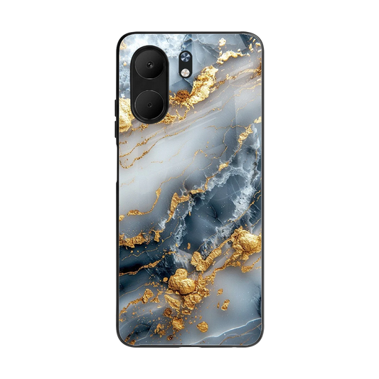 Celestial Marble back phone cover | glass case for oppo a5x 5g