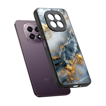 Celestial Marble sleek oppo f29 5g cover with tempered glass back and TPU edges