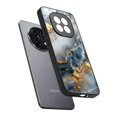 Celestial Marble sleek oppo f29 pro 5g cover with tempered glass back and TPU edges