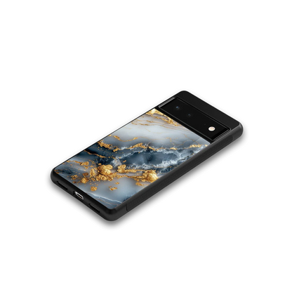 Celestial Marble google pixel 6a mobile cover | shockproof glass phone case