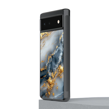 Celestial Marble stylish phone case for google pixel 6a | glossy glass and slim fit