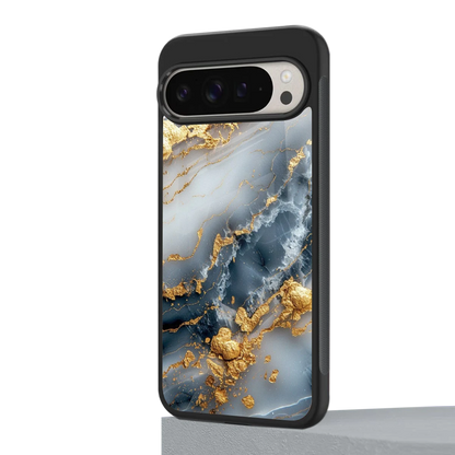 Celestial Marble google pixel 9 pro xl mobile cover | shockproof glass phone case