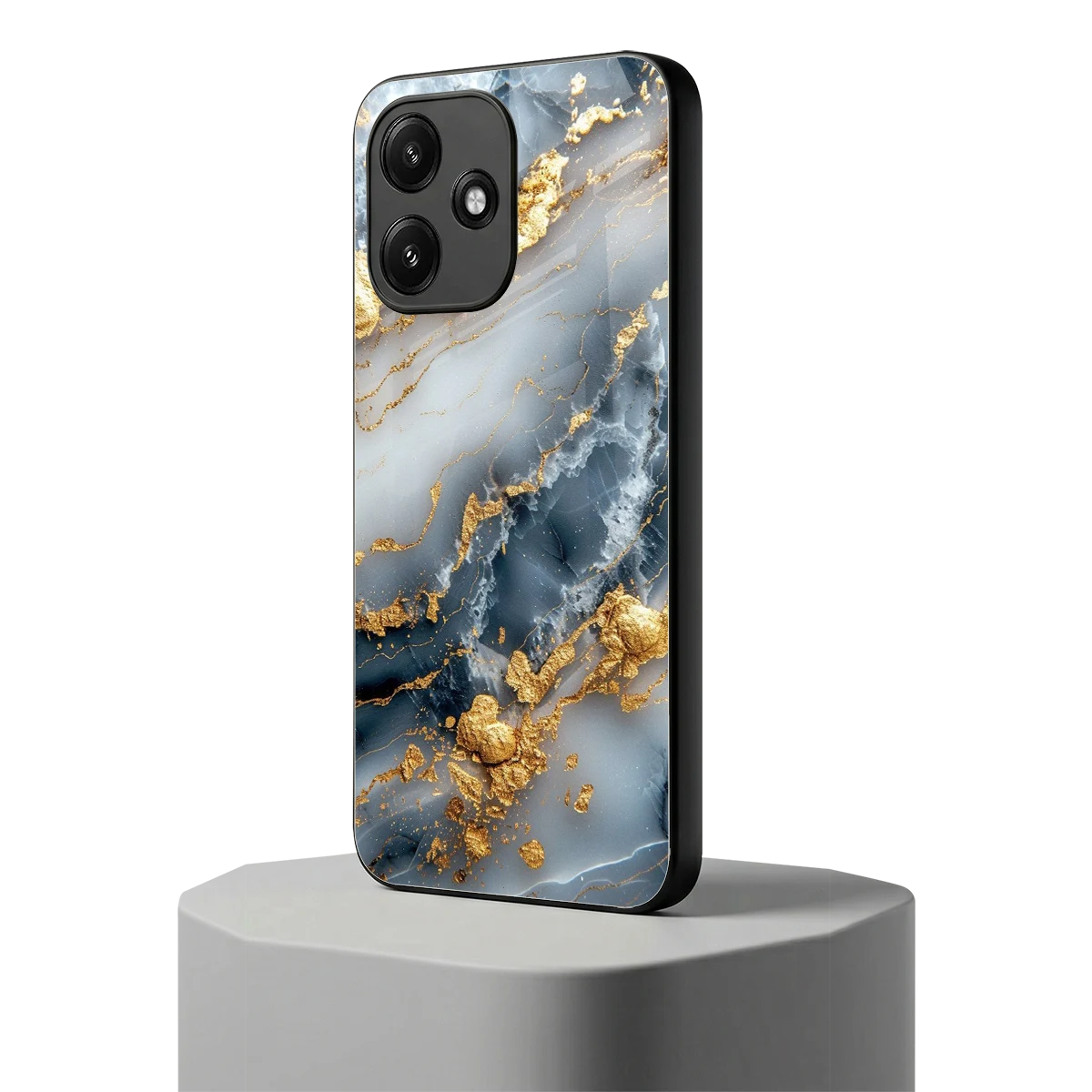 Celestial Marble redmi 12 5g mobile cover | shockproof glass phone case
